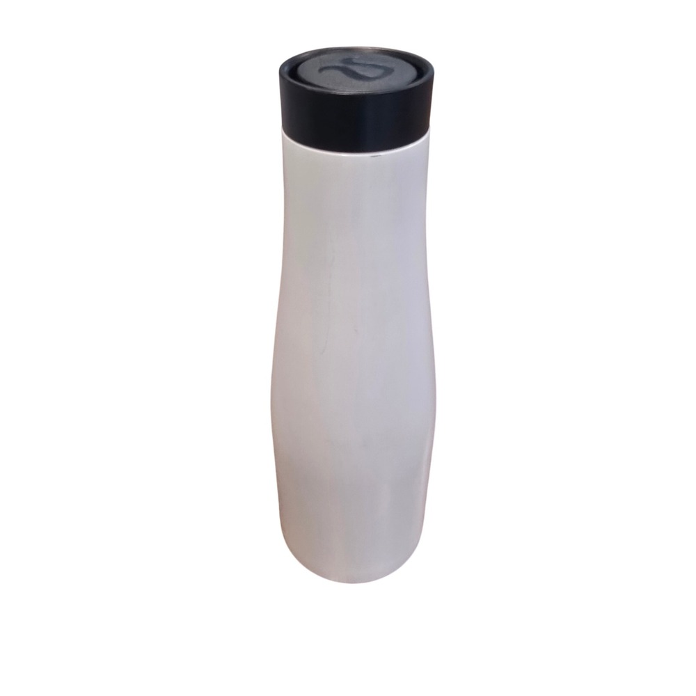 Lululemon Stay Hot Keep Cold Water Bottle White Black Insulated Stainless Steel